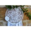 Lapač snů v BOHO stylu FLOWER - bílý L