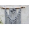 Macramé silver grey  XL