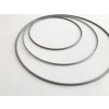 Kovové kruhy 15 - 25 cm - stříbrné