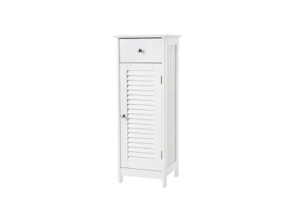 Schmaler Badschrank mit Lamellentuer BBC43WT 1
