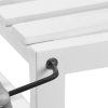 Bambusregal mit 3 Ablagen Weiss BCB13W 5
