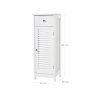 Schmaler Badschrank mit Lamellentuer BBC43WT 6