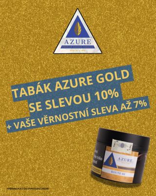 Milujete tabáky Azure Gold? U nás je nyní koupíte se slevou 10% a pokud jste u nás registrovaný zákazník, tak získáte...