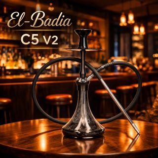 Představte si vodní dýmku, která není jen nástrojem, ale skutečným uměleckým dílem. EL-BADIA C5 V2 s výškou cca 41 cm je...