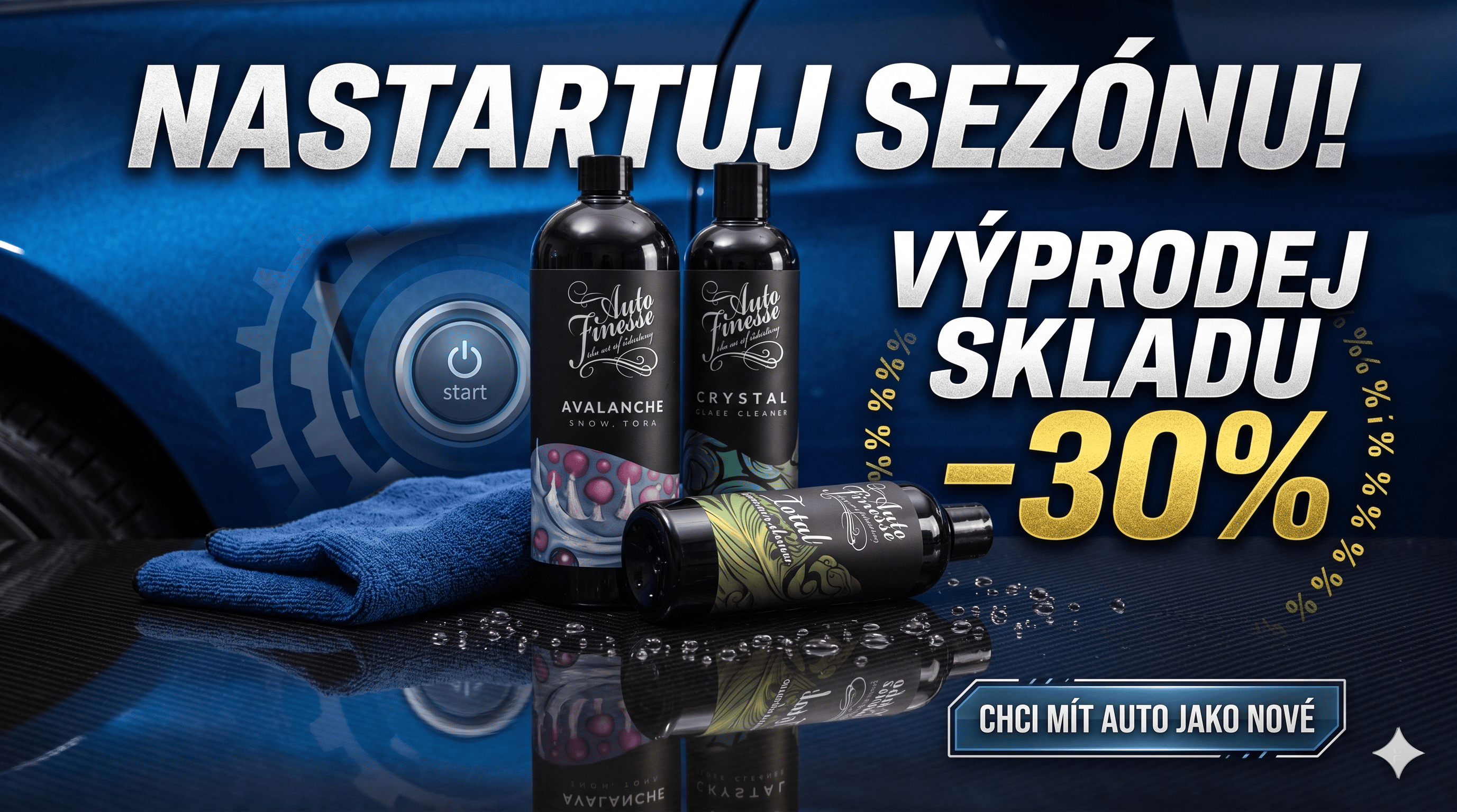 Prémiová autokosmetika a veškeré detailingové příslušenství. Značky auto finnese, gyeon, carpro, valetpro, koch chemie