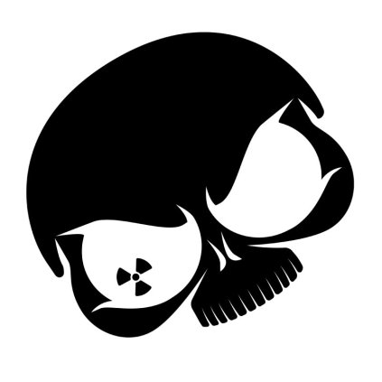 nuke guys aufkleber schwarz 20 cm