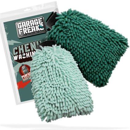20060000 garage freaks 2er pack chenille washing glove waschhandschuh