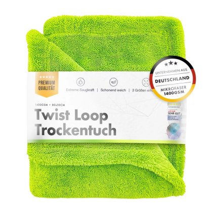 chemicalworkz shark twisted loop towel 1400gsm gruen trockentuch 80x50cm