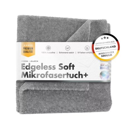 chemicalworkz edgeless soft touch towel 500gsm grau poliertuch 4040cm