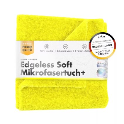 chemicalworkz edgeless soft touch towel 500gsm gelb poliertuch 4040cm