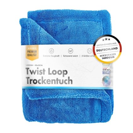 chemicalworkz shark twisted loop towel 1400gsm blau trockentuch 80x50cm