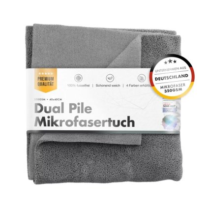 chemicalworkz dual pile towel 350gsm grau allzwecktuch 4040cm
