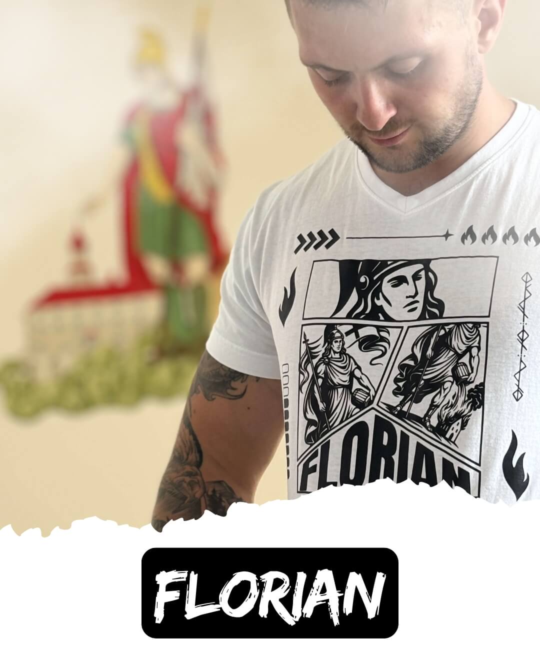 Tričko FLORIAN EDITION | Exkluzivní hasičské tričko pro pravé hrdiny
