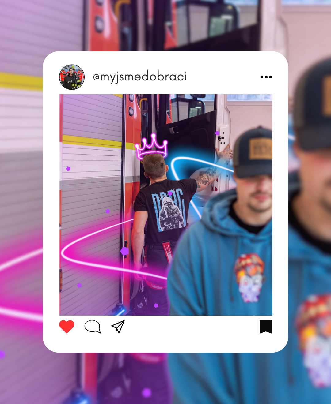 Tričko pro hasiče DBRC – Sledujte nás na Instagramu!