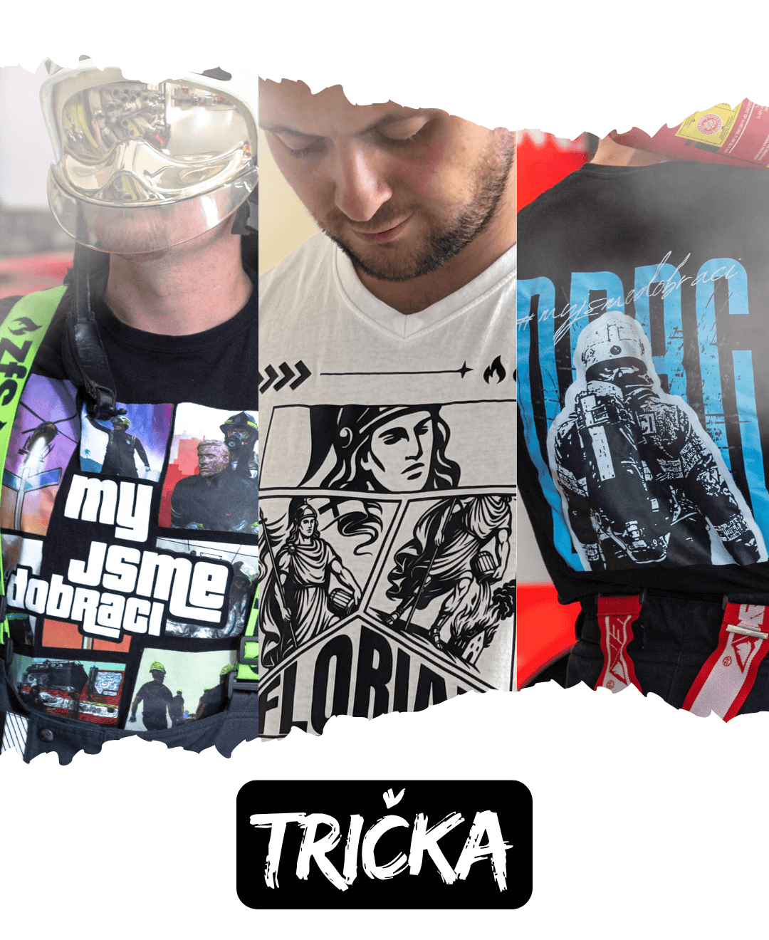 Trička pro hasiče