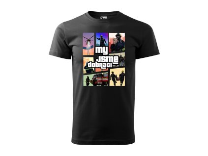 Tričko hasiči GTA EDITION – originální hasičské tričko s potiskem | Limitovaná edice DBRC