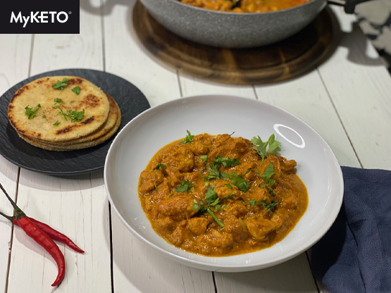 Low carb keto kuřecí tika masala