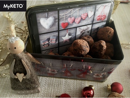 Low carb keto čokoládové lanýže