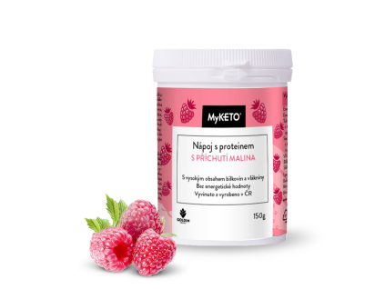 MyKETO Nápoj s proteinem s příchutí malina