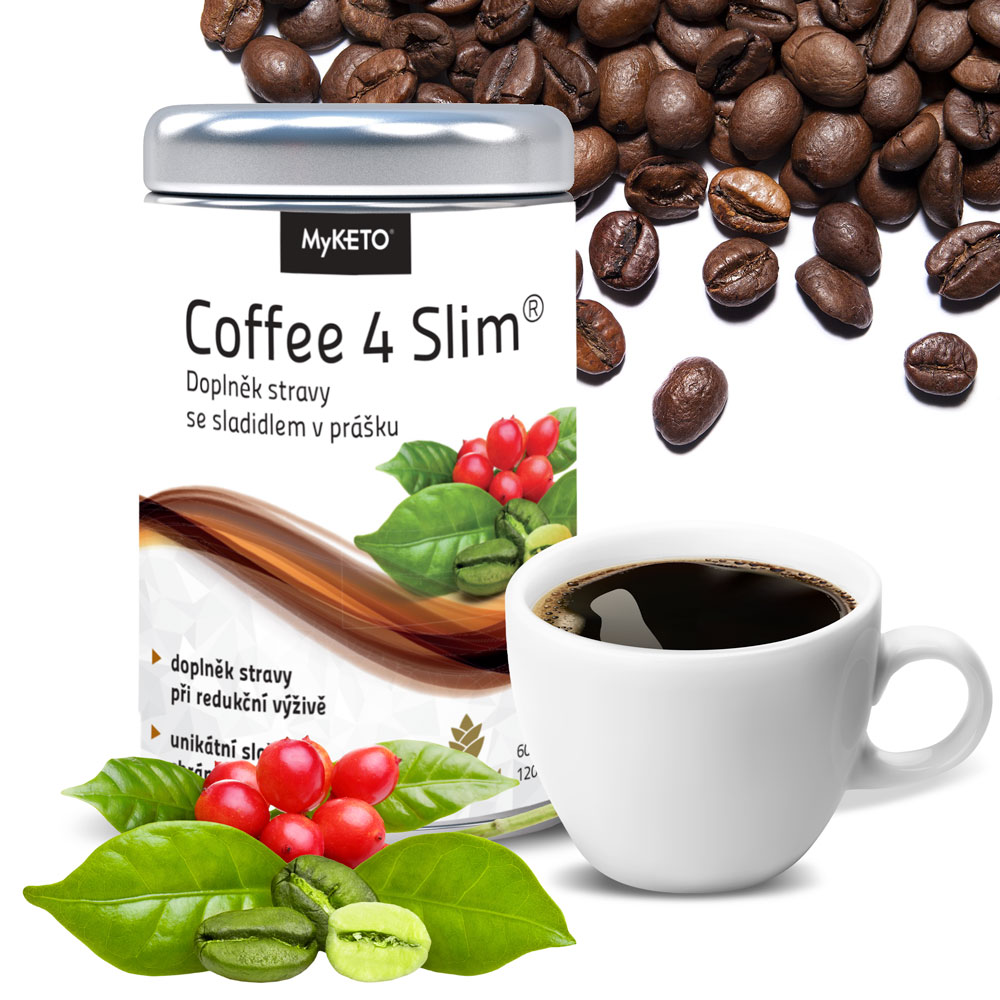 Keto káva Coffee4Slim s extraktem ze zelené kávy60 porcí
