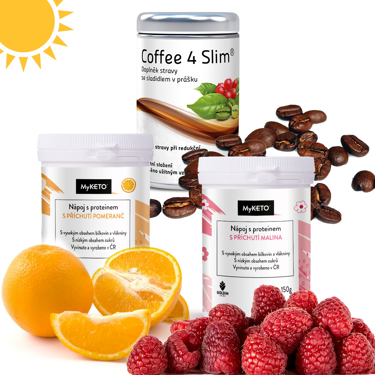 Letní low carb drinkys Coffee4Slim