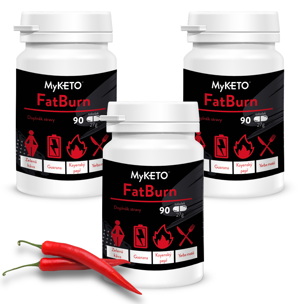 MyKETO FatBurn stimulační a termogenní spalovač tuků 90 kapslí