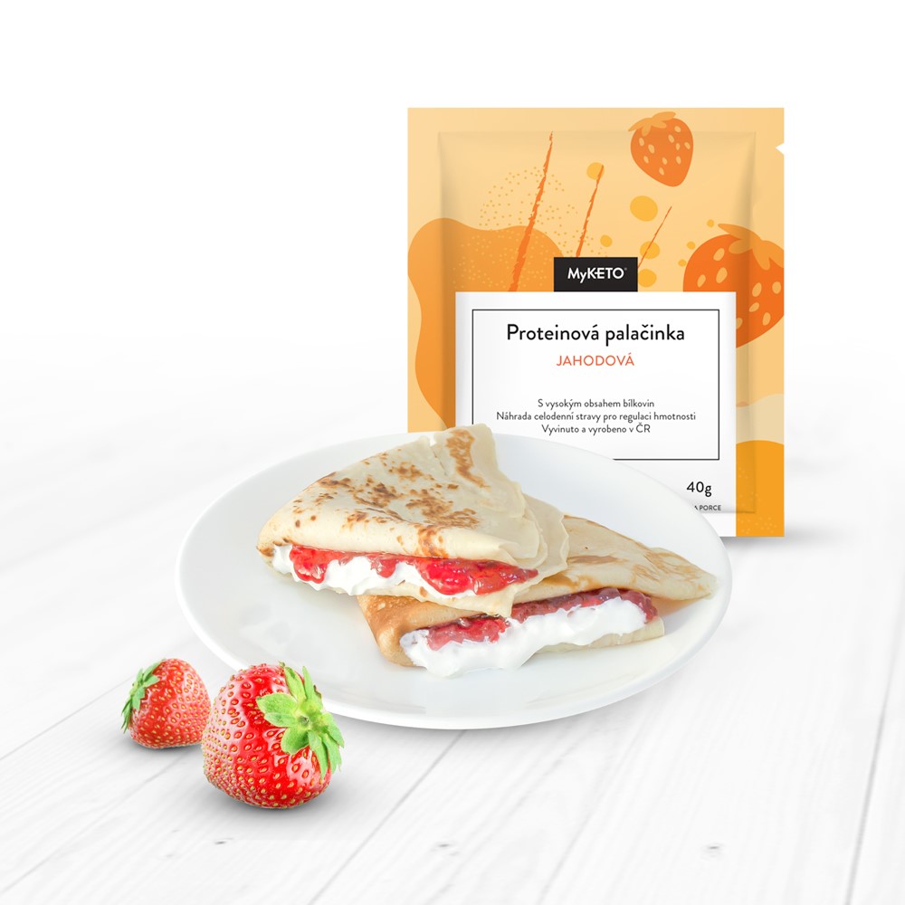 Proteinová palačinka jahodová 20×40g
