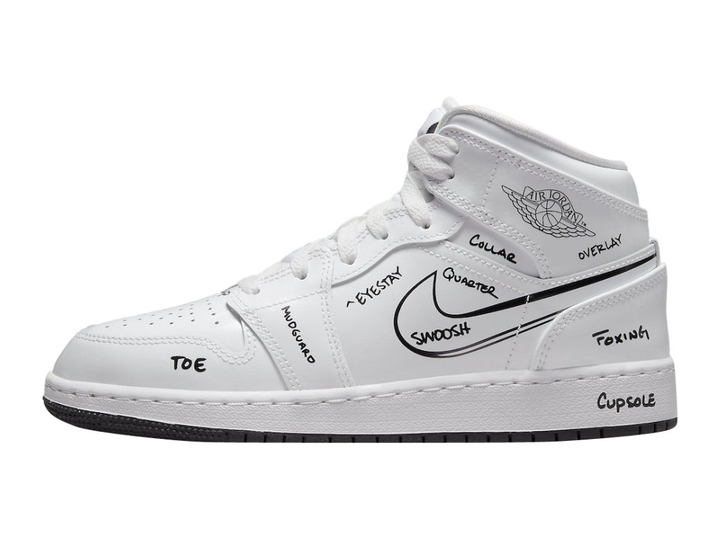 Jordan 1 Mid Schematic (GS)