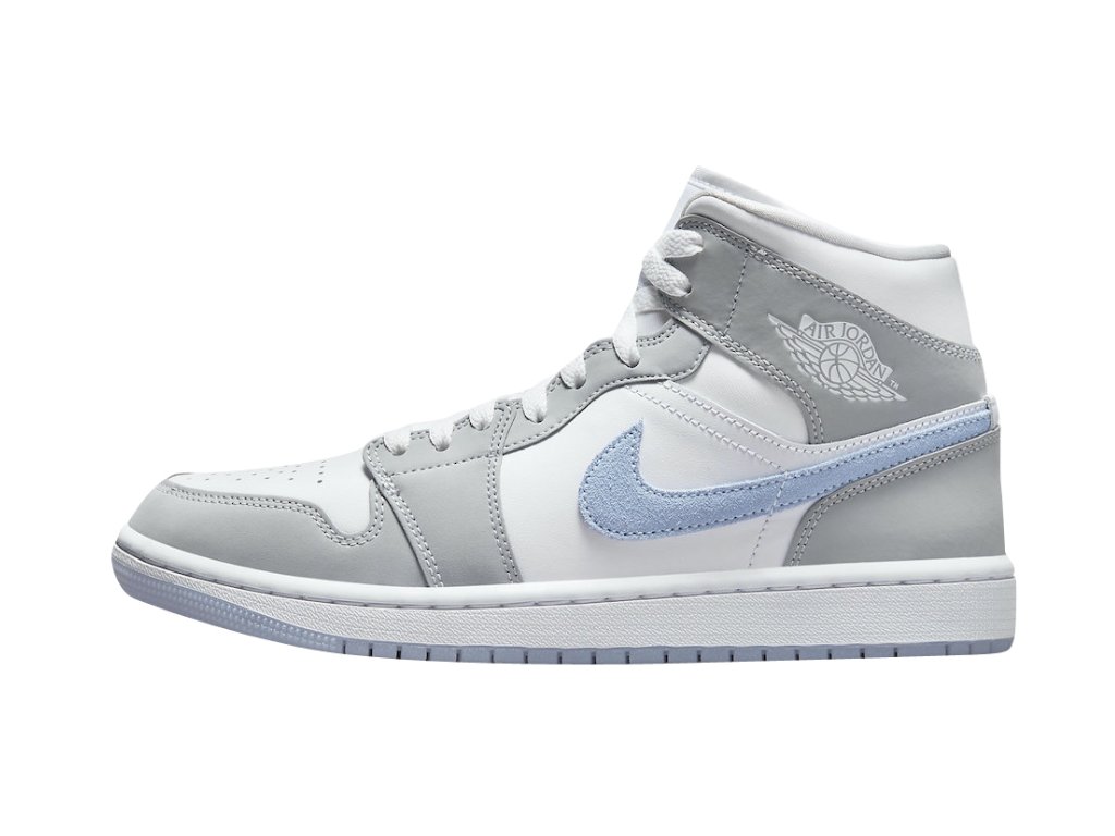 Jordan 1 Mid Wolf Grey Aluminum (Women's)