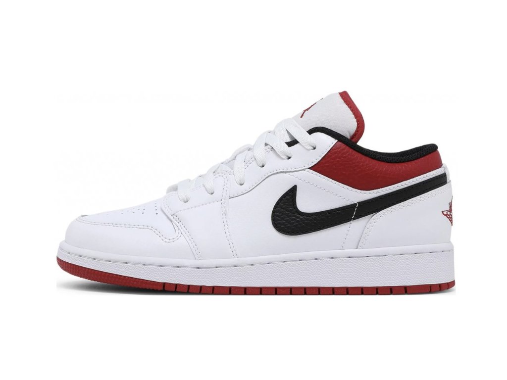 Jordan 1 Low White Gym Red (GS)