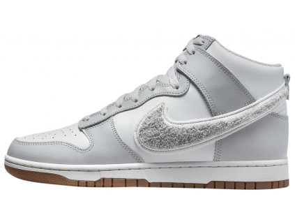 Nike Dunk High University Chenille Swoosh Light Smoke Grey