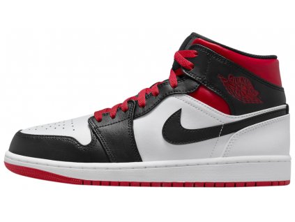 Jordan 1 Mid Gym Red Black Toe