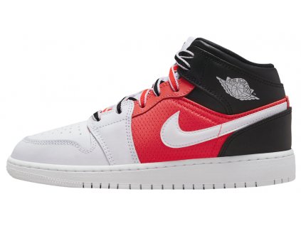 Jordan 1 Mid SE White Black Infrared (GS)