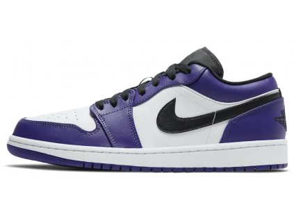 Jordan 1 Low Court Purple White