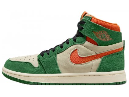 Jordan 1 High Zoom Air CMFT 2 Pine Green Orange Blaze (Women's)