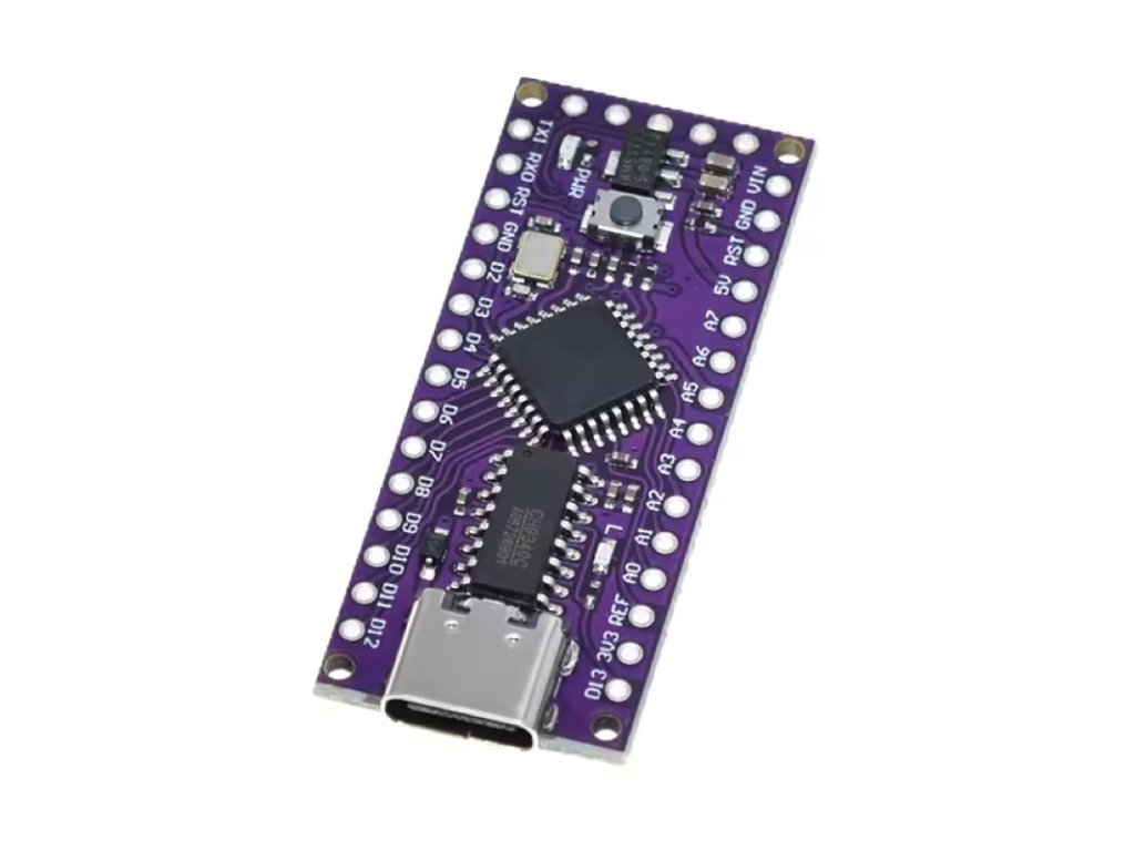 Vývojová doska s mikrokontrolérom LGT8F328P s USB C 1