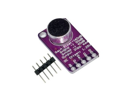 Mikrofón modul MAX9814 s adaptívnym zosilňovačom 1