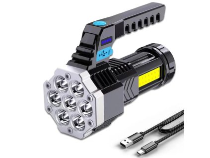 Pracovné LED Svietidlo 7 LED nabíjateľné, super výkonné 1