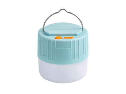 Kempingová Stmievateľná Lampa 60W nabíjateľná modrá 1