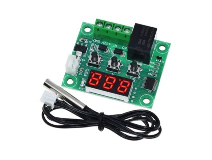 Digitálny termostat XH W1209 12V s LED displejom 1