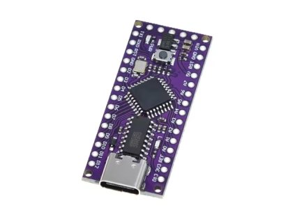 Vývojová doska s mikrokontrolérom LGT8F328P s USB C 1