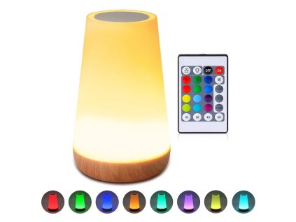 Magická Dotyková Nočná Lampa RGB+Teplá Biela s ovládačom a Micro USB 1