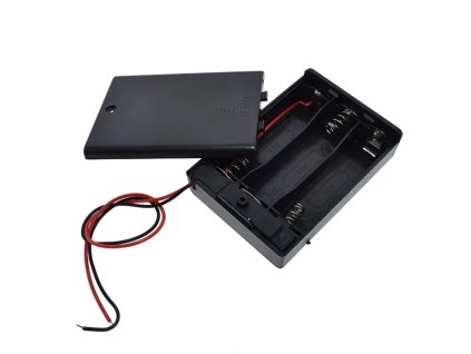 Box na batérie s krytom a vypínačom 3xAA : 4.5V 1