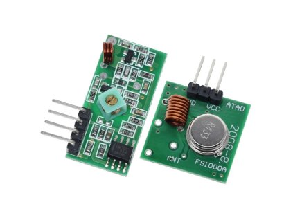 433MHz RF vysielač a prijímač 1