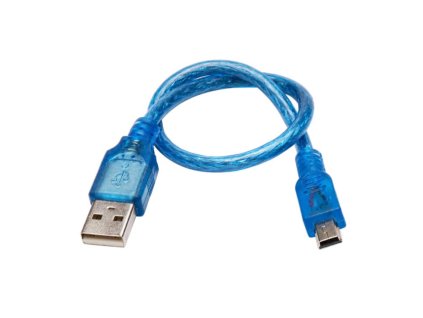 Mini USB kábel pre Arduino Nano modrý 1