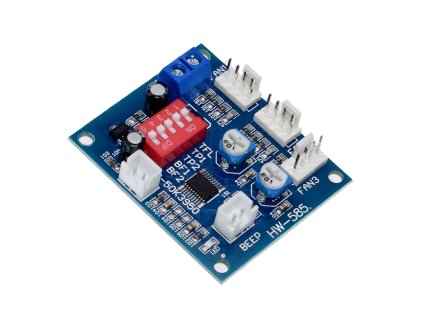 Kontrolér riadenia ventilátora 12V 3 kanály HW 585 1