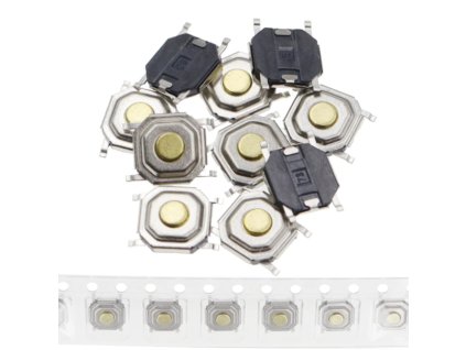 Mikrospínač 5,2x5,2x1,5mm 4pin SMD taktické tlačidlo 2