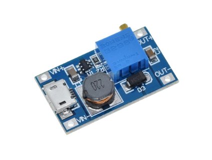 Step up modul napájania MT3608 2A s Micro USB 1