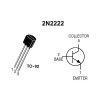 2N2222 Tranzistor BJT NPN 3