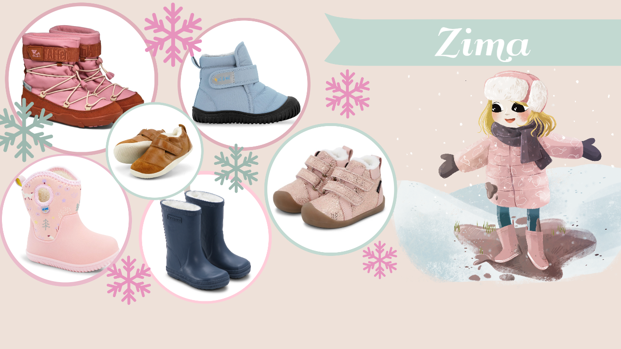 holčičí a klučičí zimní boty